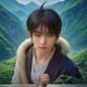 SEO 分析师赵行远，戴耳机，背景是多屏数据看板，数字营销专业人士形象